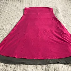 Lululemon reversible strapless cotton dress